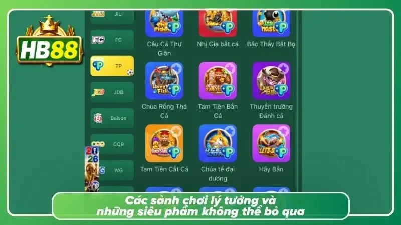 Nhiều phòng chơi hấp dẫn phù hợp với sở thích và nhu cầu khác nhau