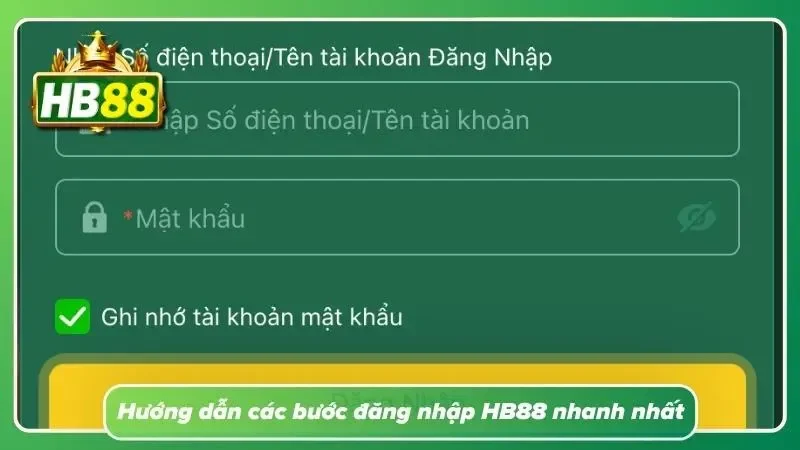 Minh họa quy trình truy cập tài khoản đơn giản và thuận tiện trên nền tảng