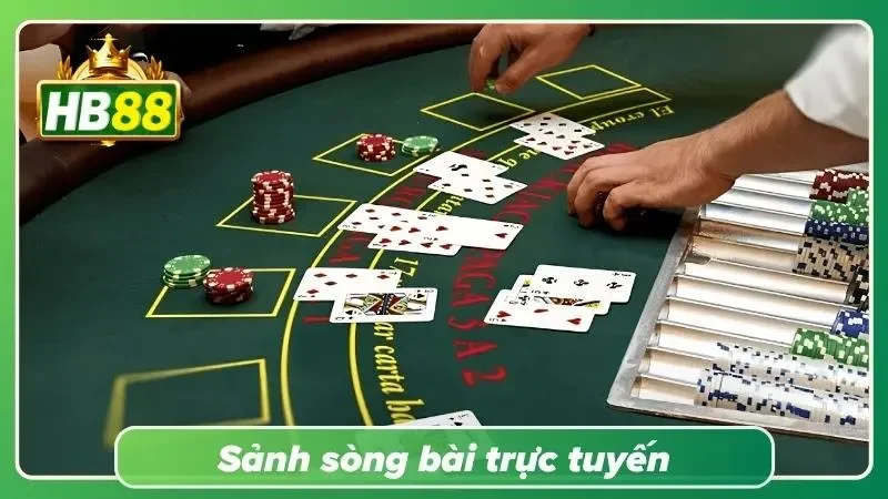 Không gian casino trực tiếp với nhiều bàn chơi hiện đại và giao diện trực quan